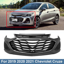Fits For 2019 2020 2021 Chevy Cruze Front Bumper Complete Assembly Black Grill picture