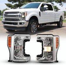 Front Chrome Headlights For 2017 2018 2019 Ford F250 F350 F450 F550 Super Duty picture