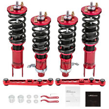 4PC Coilovers + 2PC Rear Lower Control Arms Lowering Kit For Honda Civic 92-95 picture