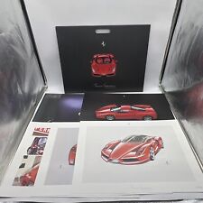 Ferrari Enzo Lithograph Complete Set of 6 Prints & Portfolio 1830/02 Manual RARE picture