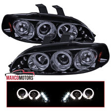 Smoke Projector Headlights Fits 1992-1995 Honda Civic 2/3/4Dr LED Halo Lamp L+R picture