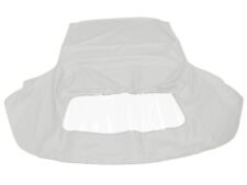 Fits: Ford Mustang 1983-1993 Soft Top & Plastic Window White Vinyl picture