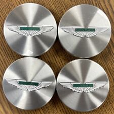 140mm Aston Martin DB9 Volante OEM Brushed Silver Center Caps #6G331A096AA set picture