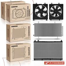 4pcs Radiator & A/C Condenser & Cooling Fan Kit for Honda Fit 2015-2020 L4 1.5L picture