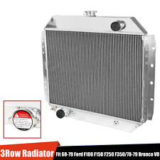 Aluminum 3 Row Core Radiator For 68-79 Ford F100 F150 F250 F350 78-79 Bronco V8 picture