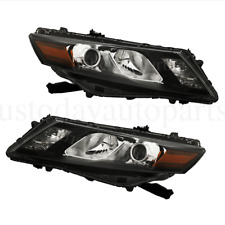 Left+Right Headlight HID For 2010-2011 Honda Accord Crosstour Headlamps Pair picture