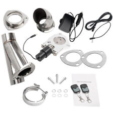 2.5inch 63mm Remote Electric Exhaust Downpipe Cutout E-Cut Out Valve Kit Remote picture
