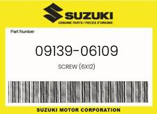 New Genuine Oem Suzuki Screw (6X12) - 09139-06109 picture