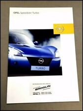 2005 2006 Opel Speedster Turbo 24-page German Car Sales Brochure Catalog picture