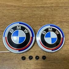 2PCS Front Hood & Rear Trunk (82mm & 74mm) Badge Emblem For 50th Anniversary picture