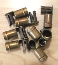 vintage kem snap on spark plug terminals 90* usa made 8 included hot rod brass picture
