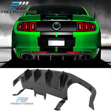Fits 13-14 Mustang GT500 2-Door Rear Diffuser Lip Carbon Fiber Print PP + V3 Fin picture