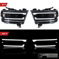 VLAND LED Projector Headlights For 19-23 Dodge RAM 1500 Sequential Clear Corner picture