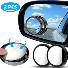 2Pcs Blind Spot Mirrors Round HD Glass Convex 360° Side Rear View Mirror for Car picture