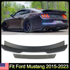 Fit Ford Mustang 2015-2023 Highkick Wickerbill Trunk Spoiler Wing Smoked+Black picture