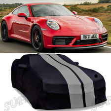 Black-gray Car Cover Stretch Satin Scratch Dustproof Indoor For porsche 718 911 picture