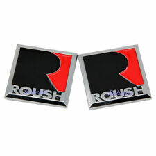 2X 3D SQUARE R Roush Emblem Side Fender Body Badge Sticker For Mustang Shelby picture