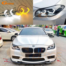 For BMW F10 F11 F18 528i 523i 530i 535i M5 Led 3D Hex LED Angel Eyes Halo Rings picture
