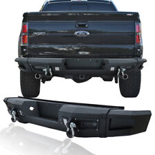 Steel Rear Bumper Fits 09-14 Ford F150 (Excluding Raptor) with LED Spotlights  picture