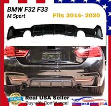 For 2014-2020 F32 BMW 435i 440i xDrive M Sport Rear Bumper Diffuser Duo Outlet picture