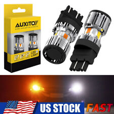 3157 Switchback LED Turn Signal Lights Anti Hyper Flash WHITE AMBER Dual Color picture