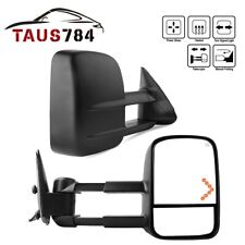 Power Heated Tow Mirrors for 2007-2013 Chevy Silverado 1500 2500HD Arrow Signals picture