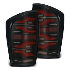 For 16-23 Toyota Tacoma Luxx Black Red Smoke Lens LED Tail Lights Lamps 1 Pair picture
