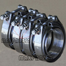 2.5inch Stainless Steel V-Band Clamp SS 304 M/F flange Vband Exhaust Downpipe X4 picture