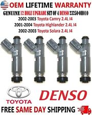 Genuine DENSO 12 Hole Upgrade x4 injectors for 2001-2004 Toyota #23250-0H010 picture
