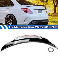 For Mercedes Benz W205 C200 C300 C43 AMG Rear Trunk Spoiler Wing Gloss Black picture