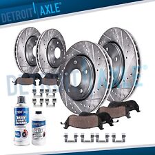 Front & Rear Drilled Rotors+Brake Pads for Chevy Impala Malibu LaCrosse Regal picture