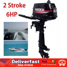 HANGKAI 2Stroke 6HP Outboard Motor Fishing Boat Engine Water Cooling CDI Syste picture