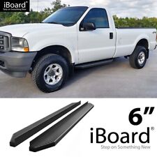 iBoard Black Running Boards Style Fit 99-16 Ford F250/F350 Regular Cab picture