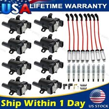 8Pack Ignition Coil+Spark Plug+Wires set For Chevy Silverado 1500 2500 GMC UF262 picture