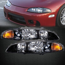 Headlights Set Pair Fits 97-99 Mitsubishi Eclipse Rs Gs picture