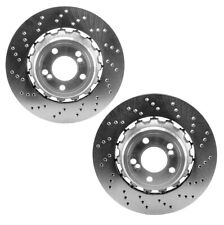 SHW Performance Pair Set 2 Rear 370mm Disc Brake Rotors For BMW F80 F82 F83 F87 picture