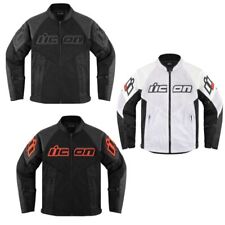 2024 Icon Mesh AF Street Motorcycle Leather Jacket - Pick Color/Size picture