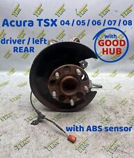 04-08 Acura TSX REAR DRIVER *with HUB* Knuckle Spindle LEFT 04 05 06 07 08 OEM picture