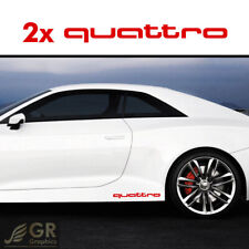 2x QUATTRO Audi Decal Sticker 11