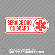 Service Dog On Board Sticker Decal Vinyl V2 Guide Dog Dogs Assistance picture