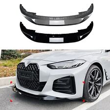 Gloss Black Front Spoiler Lip Kit For BMW 4 Series G26 Gran Coupe 2020-2024 picture
