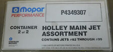 Mopar Performance NOS P4349207 Holley Main Jet Assortment #82-#99, 2) Each Size picture