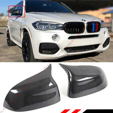 FOR 2015-2018 BMW X5 X6 CARBON FIBER SIDE MIRROR COVER CAPS REPLACEMENT- M STYLE picture
