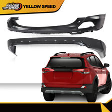 Bumper Cover Fit For 2016-2018 Toyota RAV4 Rear Upper & Lower 2PC picture