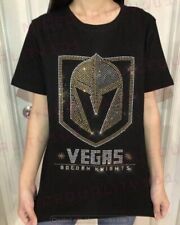 Golden Knights NHL (Small) Made With Swarovski Crystals Black T Shirt picture