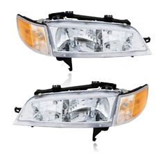 For 1994-1997 Honda Accord Headlight Replacement Lamps Clear Corner Signal Lamps picture