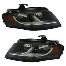 Headlight Set For 2009-12 Audi A4 Quattro A4 Base Left & Right Halogen with Bulb picture