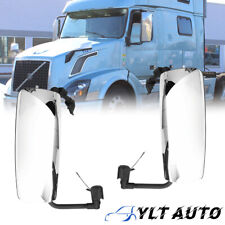 Fit 2004-2018 Volvo VNL Power Heated Door Mirrors W/LED Turn Signal LR+ RH picture