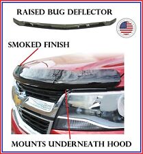 Fits Chrysler Pacifica 17-22 RAISED GUARD Smoked Bug Shield Hood Deflector  picture