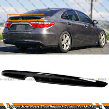 FOR 2015-2017 TOYOTA CAMRY SE XSE LE XLE JDM SPORT GLOSS BLACK TRUNK SPOILER LID picture